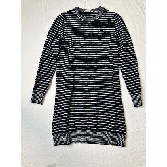 Lacoste striped navy, cream and pink long sleeve dress, size 36 (8) - Picture 1 of 6